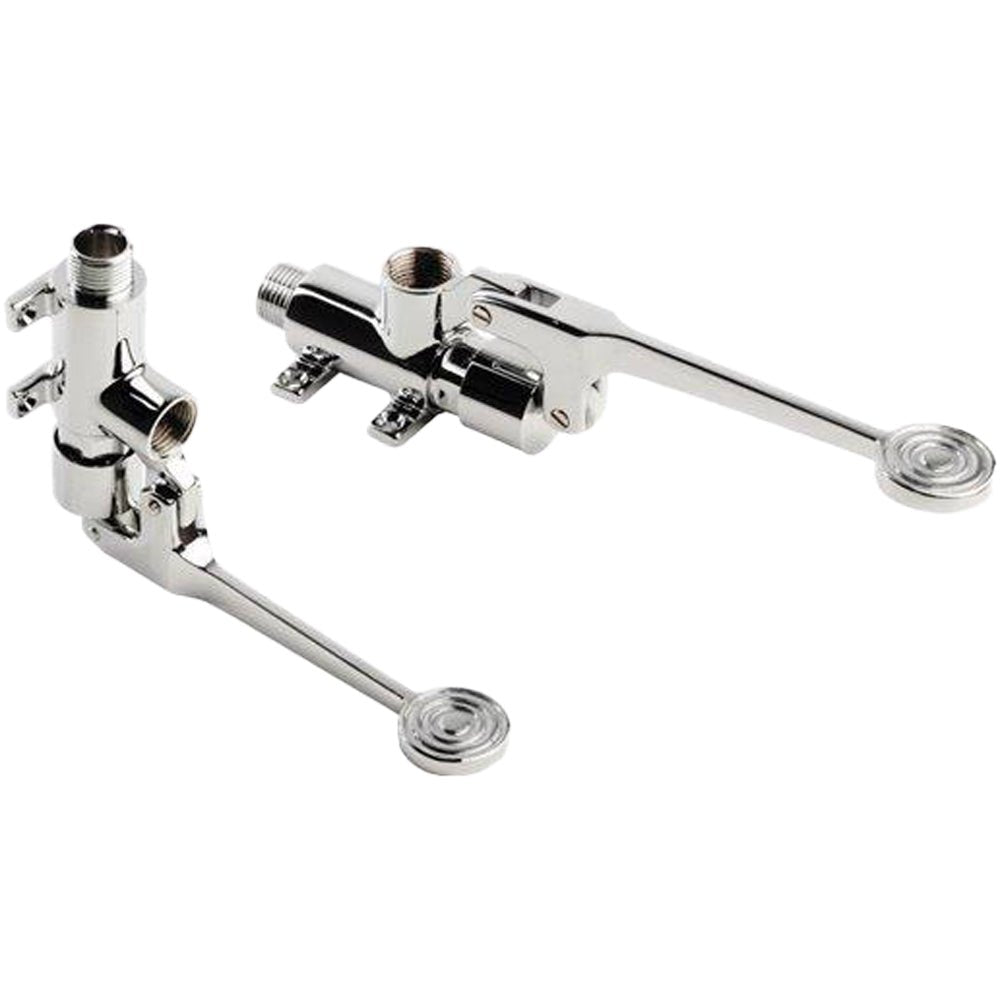 Rubinetto monoacqua temporizzato a pedale installazione universale 1/2" — MCM - HD casa
