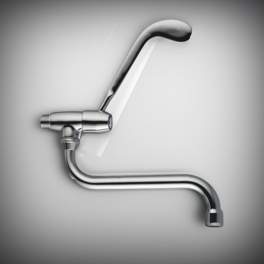 Rubinetto snodo a parete con leva clinica cromo - 1/2" — Porta & Bini - HD casa