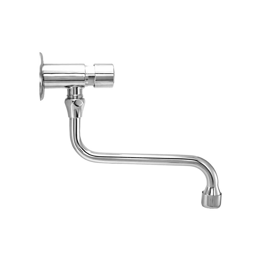 Rubinetto temporizzato a snodo installazione a parete 1/2" - cromo — MCM - HD casa