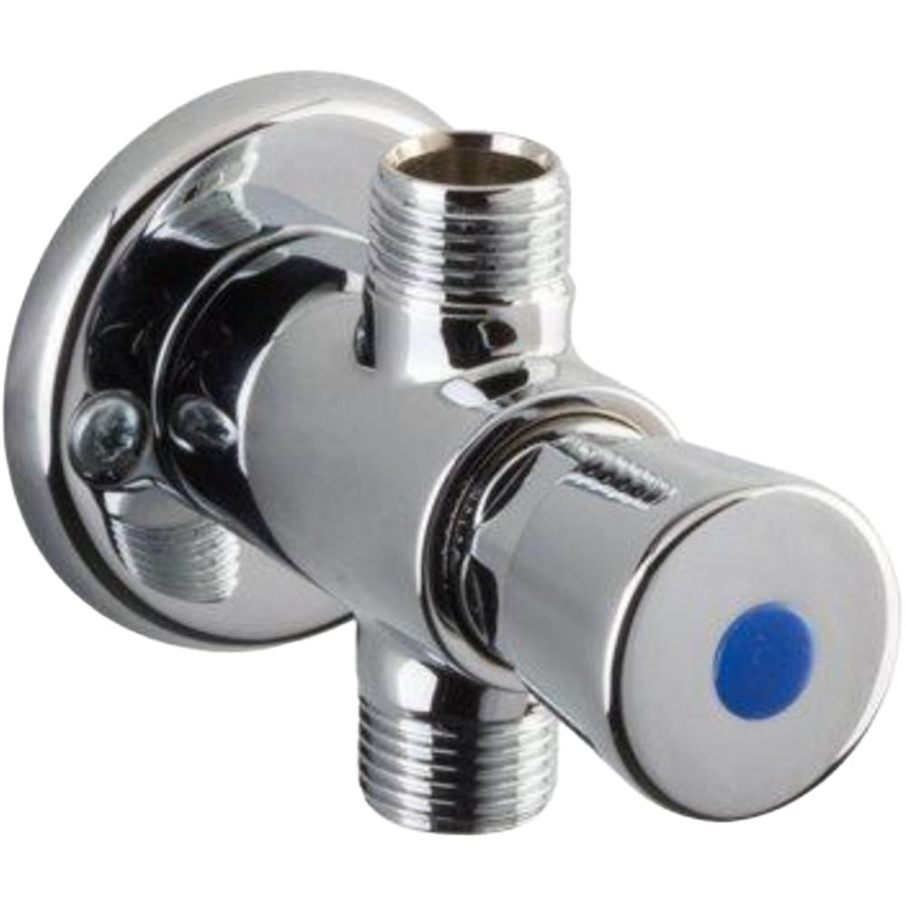 Rubinetto temporizzato doccia esterno con comando a pulsante 1/2" - cromo — MCM - HD casa