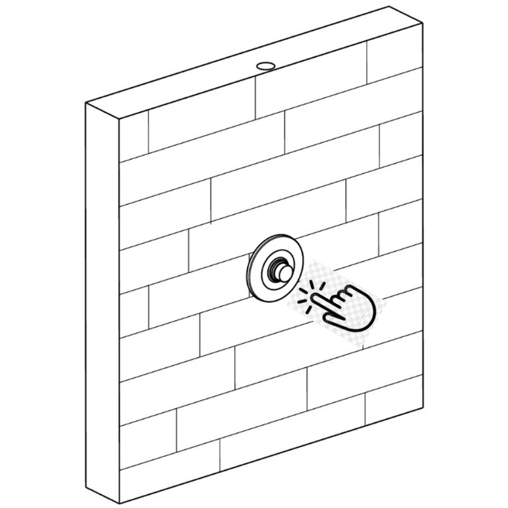 Rubinetto temporizzato per doccia incasso e orinatoio 1/2" - cromo — MCM - HD casa