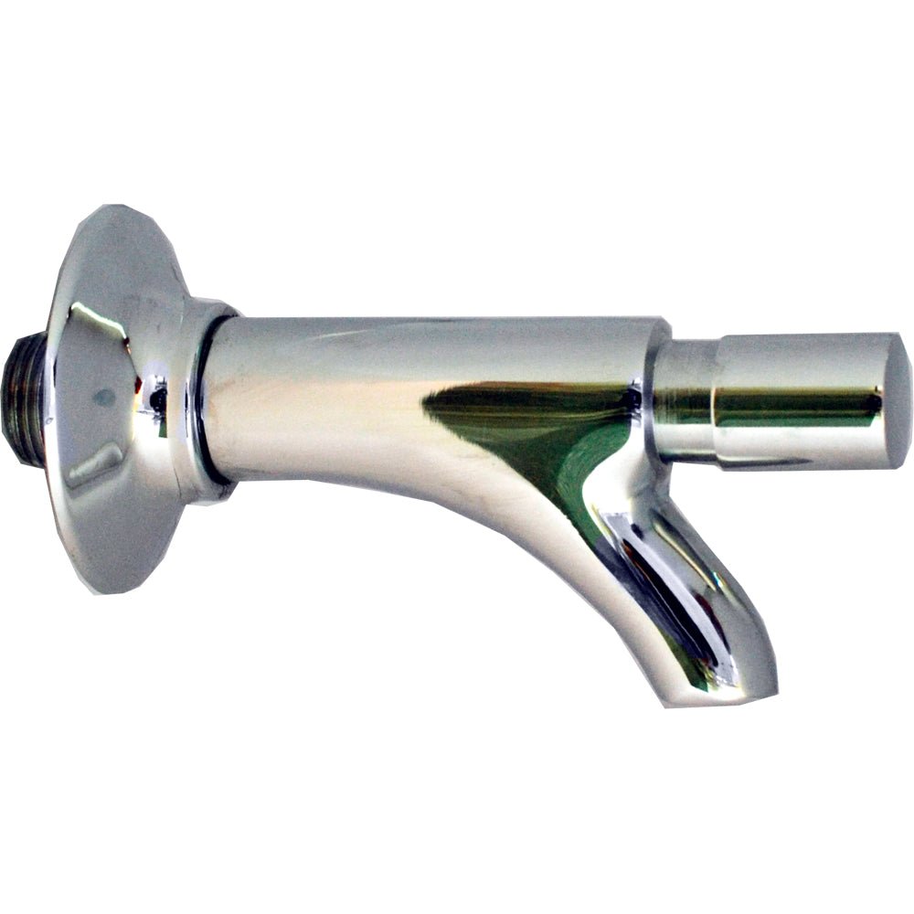 Rubinetto temporizzato per fontanella a pulsante con chiusura istantanea 1/2" - cromo lucido — Idral - HD casa