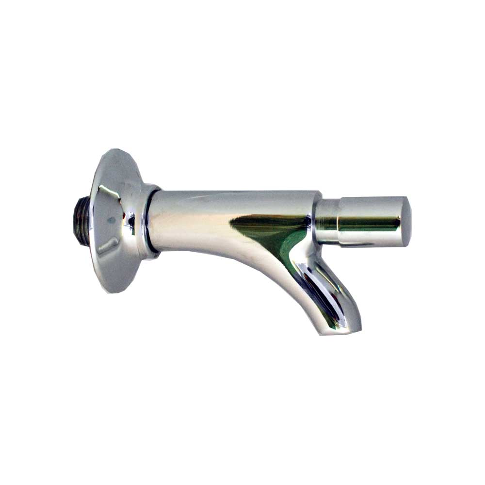 Rubinetto temporizzato per fontanella a pulsante con chiusura istantanea 1/2" - cromo lucido — Idral - HD casa