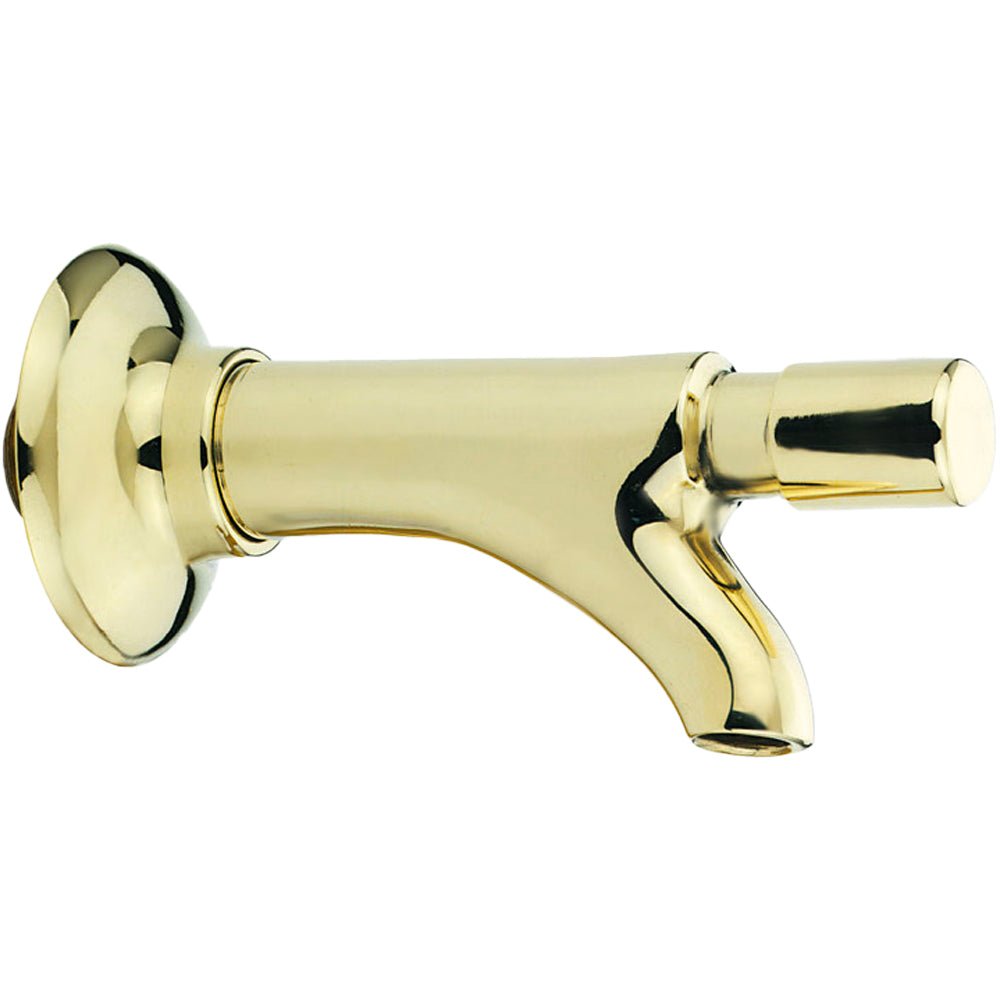 Rubinetto temporizzato per fontanella a pulsante con chiusura istantanea ottone giallo 1/2" — Idral - HD casa