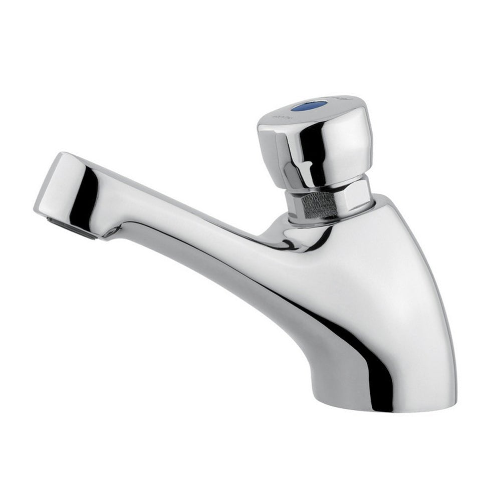 Rubinetto temporizzato per lavabo Classic comando a pulsante cromo — Idral - HD casa