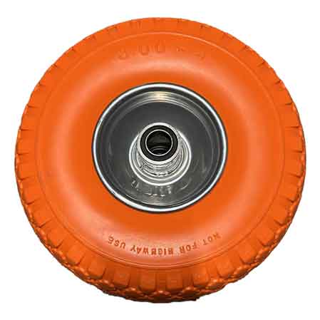 Ruota in poliuretano per carrelli con disco in acciaio Cardinale 260x85 mm - portata 120 kg - HD casa