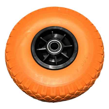 Ruota in poliuretano per carrelli con disco in plastica Cardinale 260x85 mm - portata 120 kg - HD casa