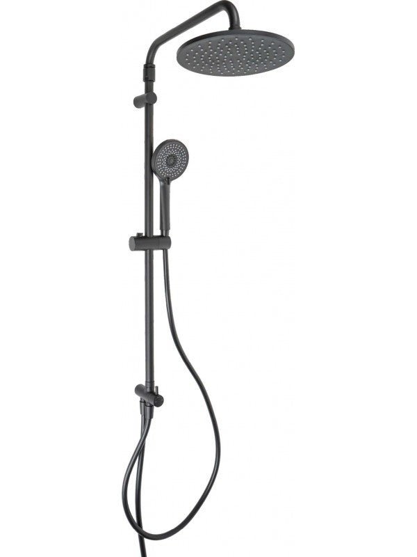 Saliscendi Hades Soffione e Doccetta 3 Getti Nero Opaco mod. hades Metaform - HD casa