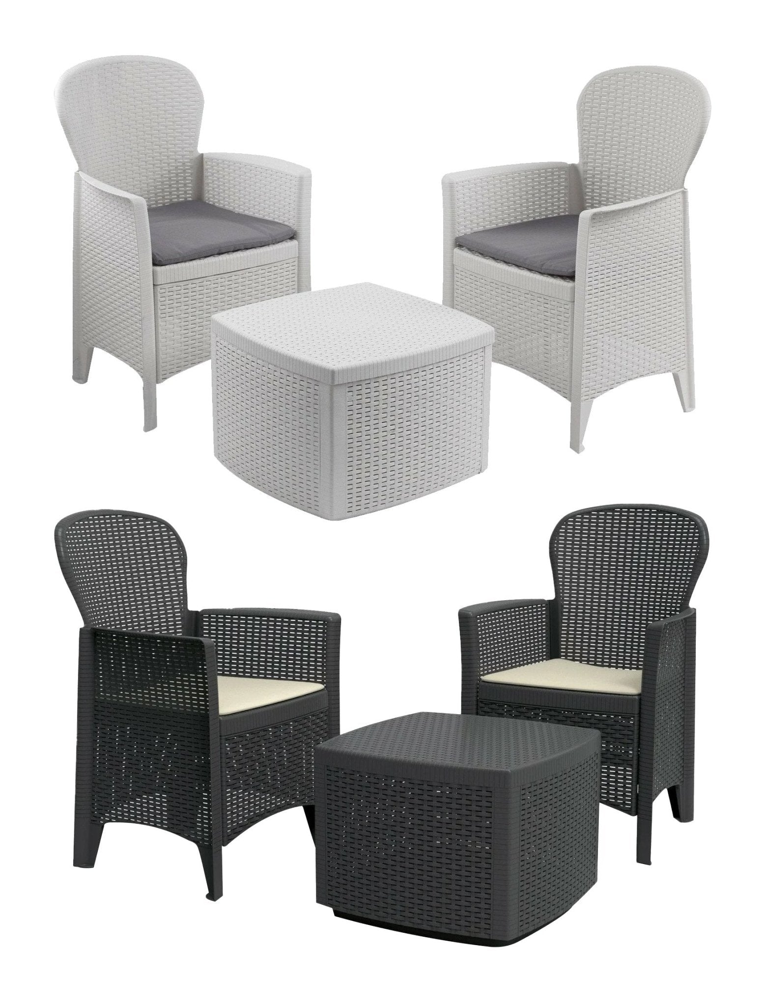 Salotto Akita colore bianco — PRO Garden - HD casa