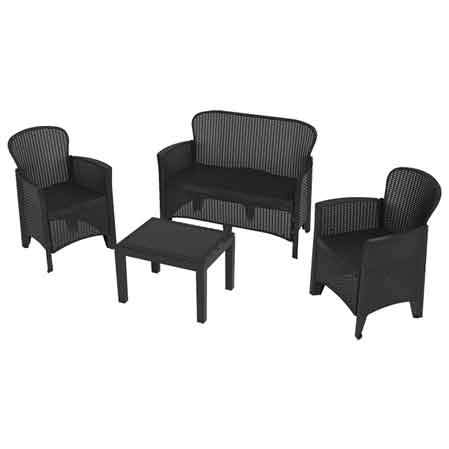 Salotto Jungle colore antracite — PRO Garden - HD casa