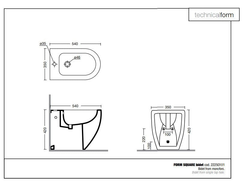 Sanitari serie FORM colore bianco Matt DI Alice Ceramica - HD casa