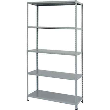 Scaffale componibile in kit Unishelf 80x40 cm - angolari esterni 2 mt — PRO. Metal - HD casa