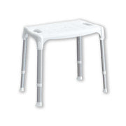 Sedia doccia antiscivolo Comfort regolabile bianco - P.30 x L.51 cm — K Design - HD casa