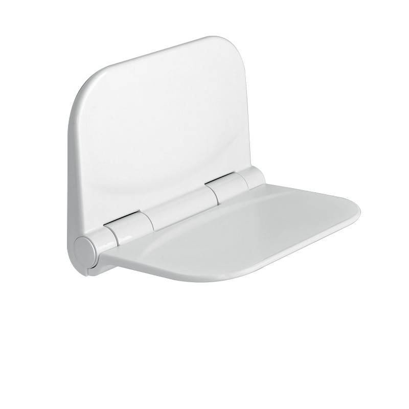 Sedile ribaltabile per doccia in resina colore bianco - HD casa