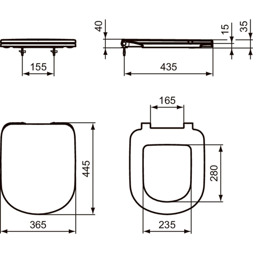 Sedile termoindurente INT.55 i.life A" chiusura rallentata — Ideal Standard - HD casa