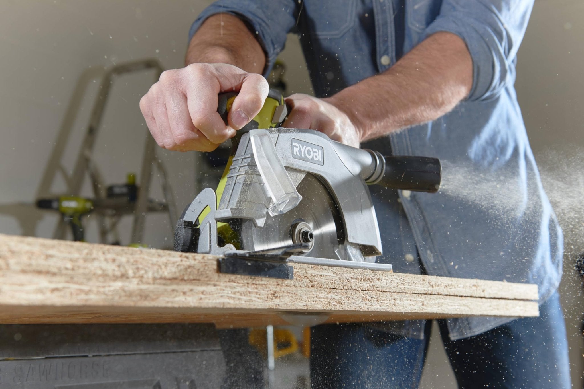 Sega circolare a batteria R18cs-0 Ryobi 18V - disco 165 mm - HD casa