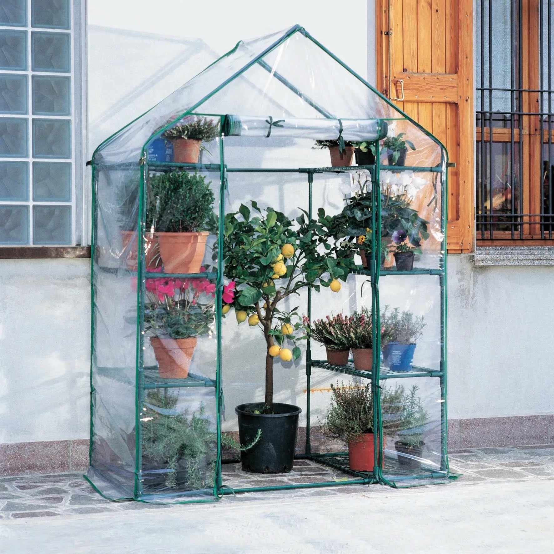 Serra da TERRAZZO/GIARDINO 8 ripiani cm 140x70x195h - HD casa