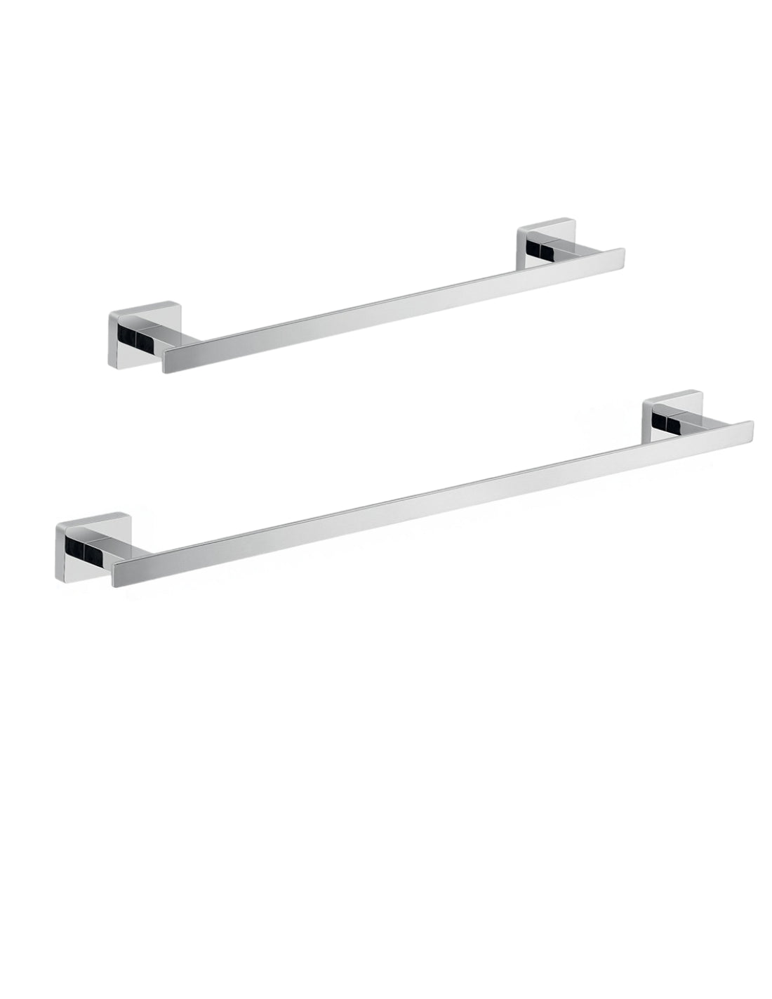 Set 2 portasalviette di GEDY linea Atena cromato - HD casa