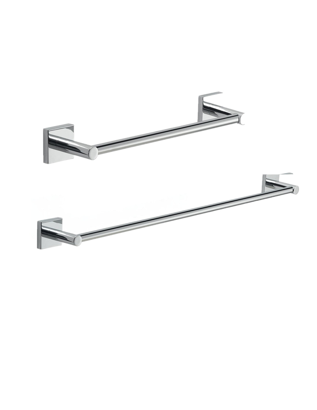 Set 2 portasalviette di GEDY linea Fuji cromato - HD casa