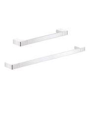 Set 2 portasalviette di GEDY linea Pirenei cromato - HD casa
