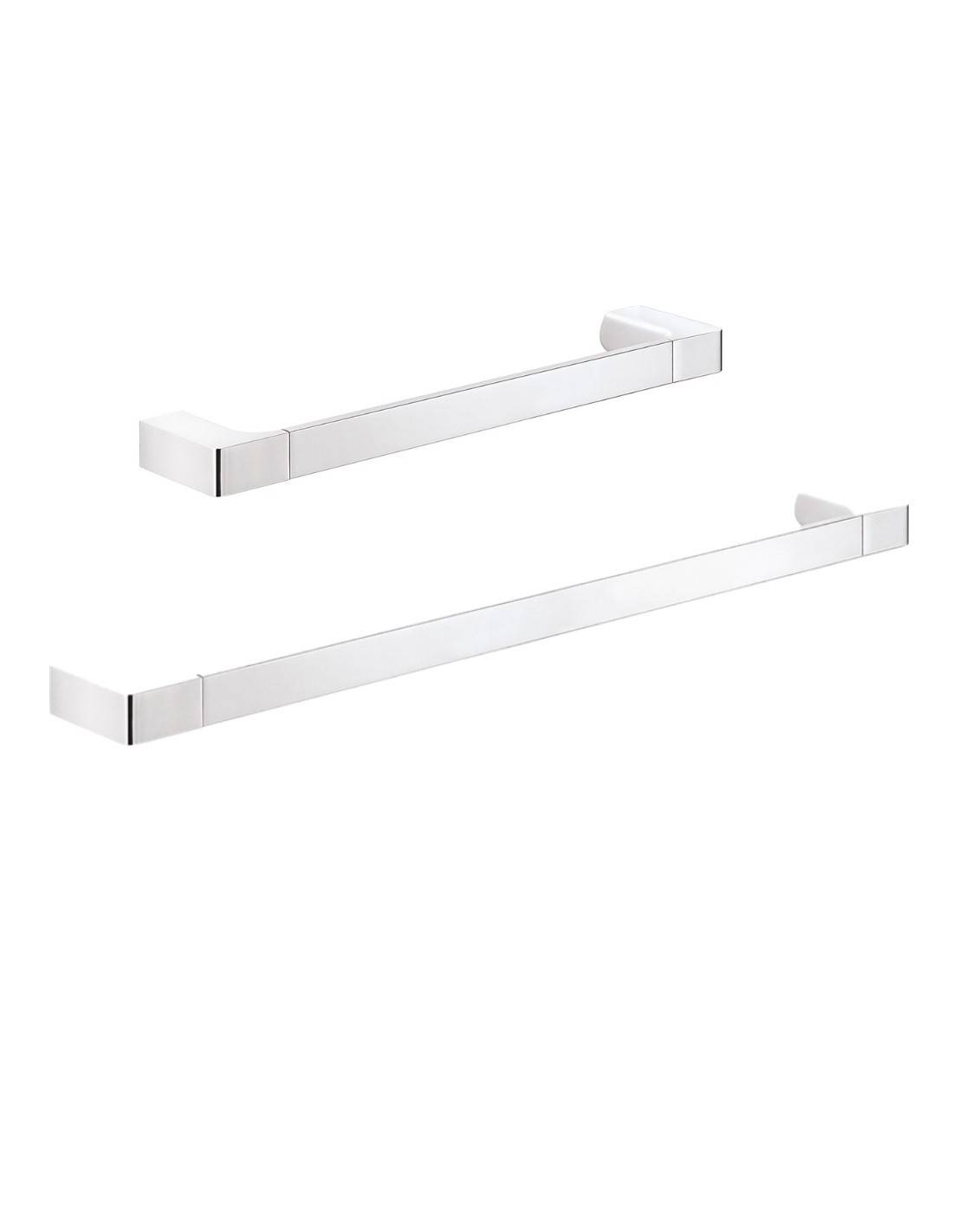 Set 2 portasalviette di GEDY linea Pirenei cromato - HD casa