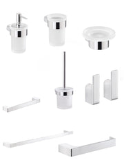 Set da 8 accessori a muro GEDY linea Pirenei cromato - HD casa