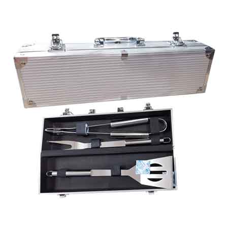 Set per barbecue in valigetta 3 pezzi Cardinale 34 cm - HD casa
