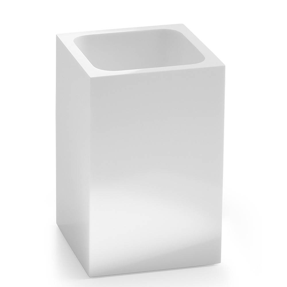Set portaspazzolini / dosasapone d' appoggio Gedy linea Sofia bianco - HD casa