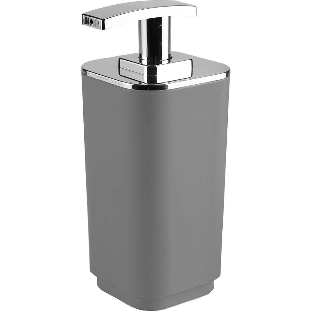 Set portaspazzolini, dosasapone e portasapone d' appoggio Gedy linea Seventy grigio - HD casa