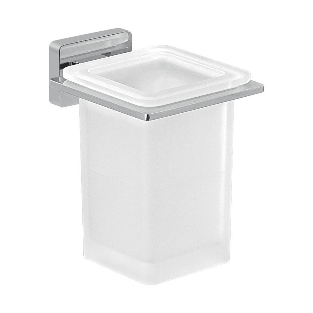 Set portaspazzolini e dosasapone da muro Gedy linea Atena cromato - HD casa