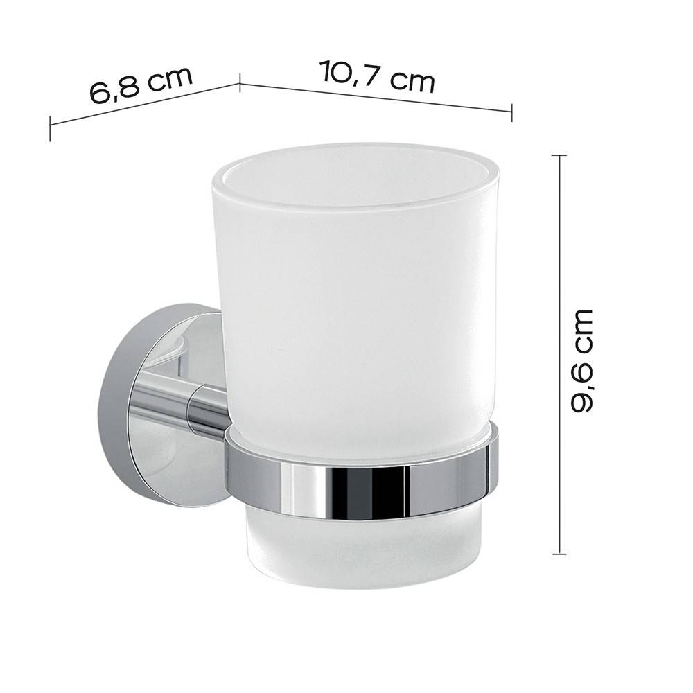 Set portaspazzolini e dosasapone da muro Gedy linea Eros cromato - HD casa