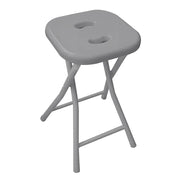 Sgabello da bagno GEDY in acciaio inox richiudibile colore Grigio - HD casa
