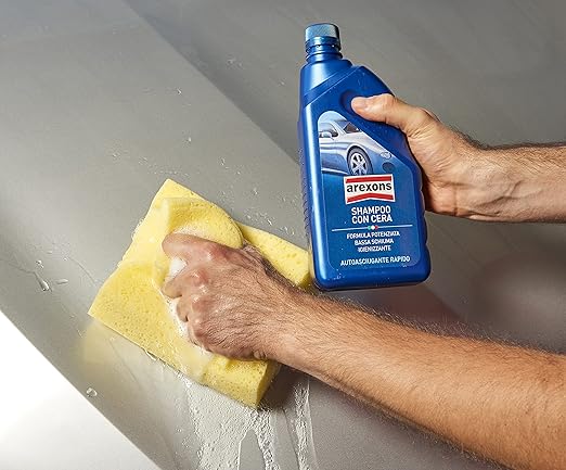 Shampoo auto con cera autoasciugante Arexons 1 lt - HD casa