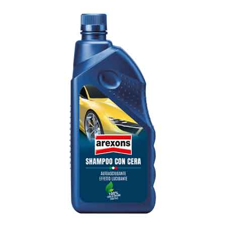 Shampoo auto con cera autoasciugante Arexons 1 lt - HD casa