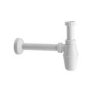 Sifone a bottiglia in ABS bianco 1"1/4 x Ø32 - L.250 mm — MADE IN Italy - HD casa