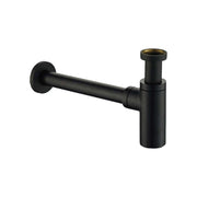 Sifone d'arredo per lavabo nero opaco 1"1/4 x Ø32 - L.250 mm - HD casa