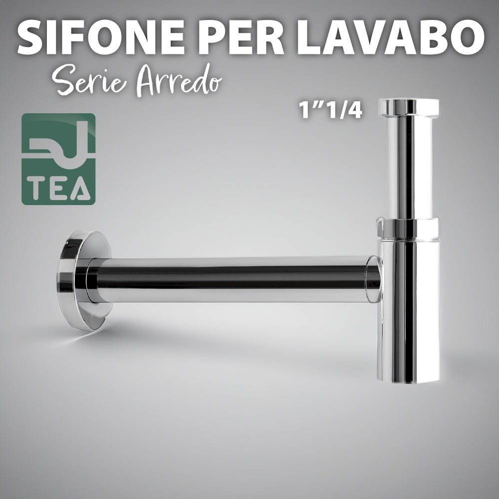 Sifone d'arredo tondo per lavabo Jolly cromato Ø32 x 250 mm -1"1/4 — OMP - HD casa
