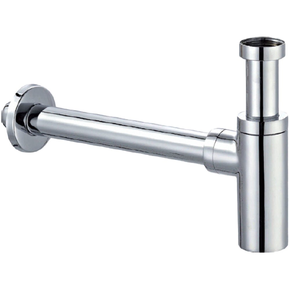 Sifone d'arredo tondo per lavabo Lusso cromato Ø32 x 250 mm -1"1/4 - HD casa