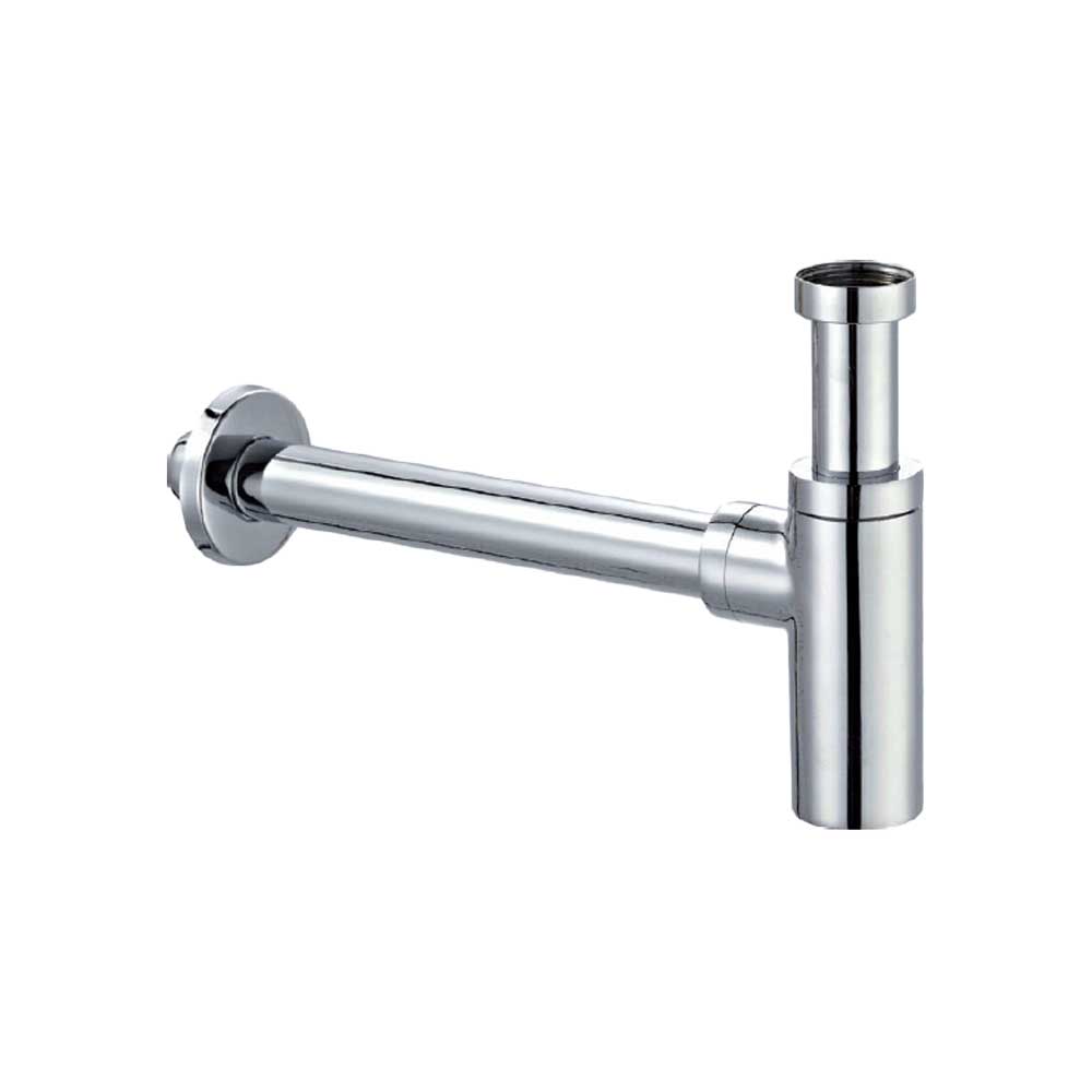 Sifone d'arredo tondo per lavabo Lusso cromato Ø32 x 250 mm -1"1/4 - HD casa