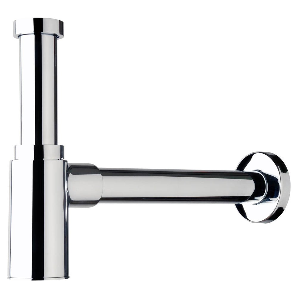 Sifone d'arredo tondo per lavabo Maomao tea cromato 1"1/4 - Ø32 x 250 mm — OMP - HD casa