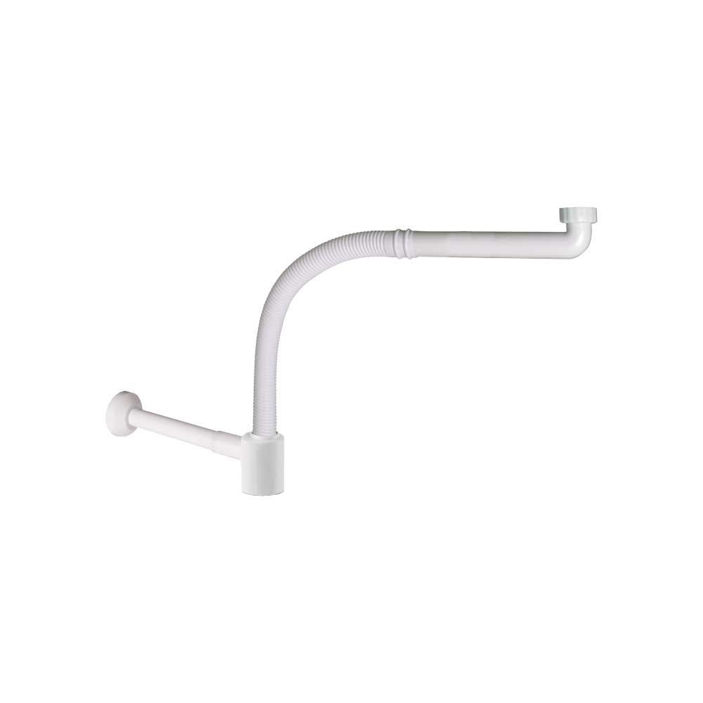 Sifone per lavabo disabile salvaspazio estensibile 1"1/4 x Ø32 mm — MADE IN Italy - HD casa