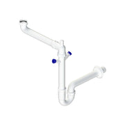 Sifone per lavello a 1 via salvaspazio autopulente 2k 1"1/2 x Ø40 mm — L.B. Plast - HD casa