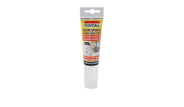 Silicone universale in blister Soudal 60 ml - nero - HD casa