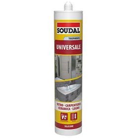 Silicone universale Soudal 280 ml - nero - HD casa