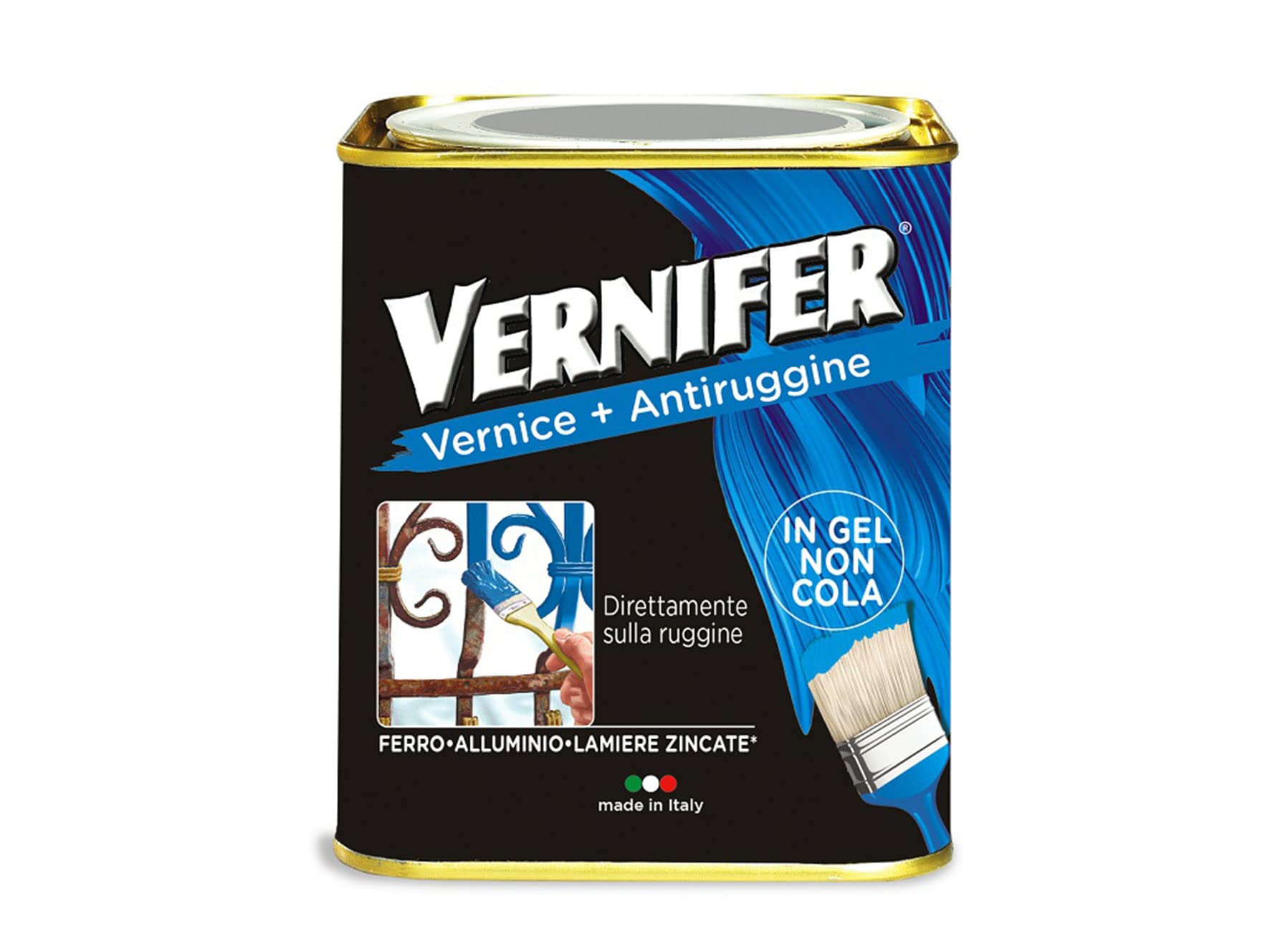 Smalto antiruggine antichizzato Vernifer 750 ml - marrone antico — Arexons - HD casa