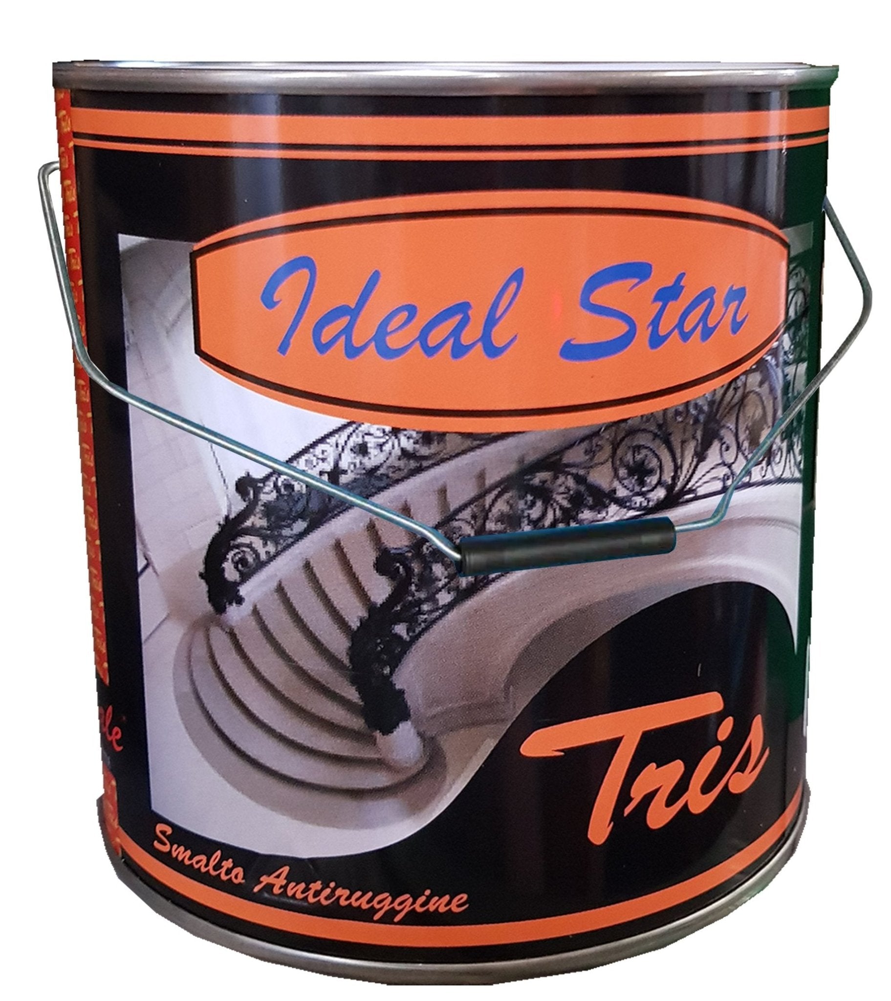 Smalto antiruggine in secchio Tris Cardinale 2,5 lt - bianco opaco - HD casa