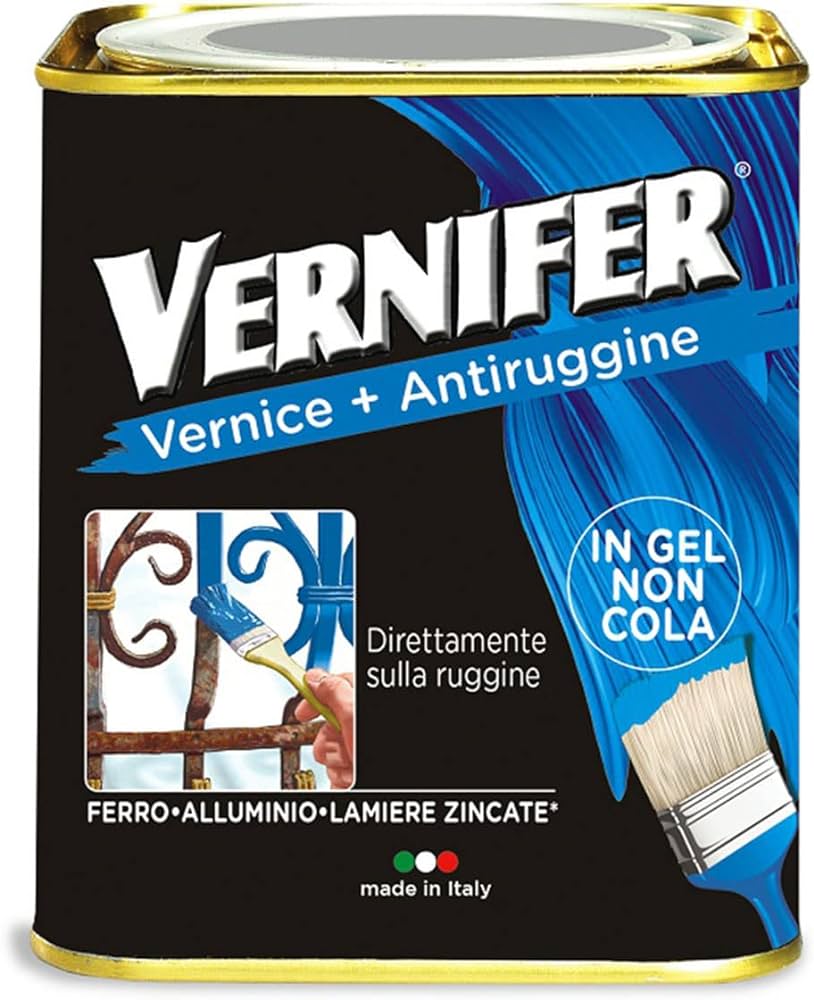 Smalto antiruggine metallizzato Vernifer 750 ml - grafite — Arexons - HD casa
