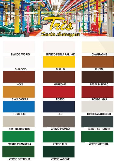 Smalto antiruggine Tris Cardinale 0,750 lt - giallo ocra - HD casa