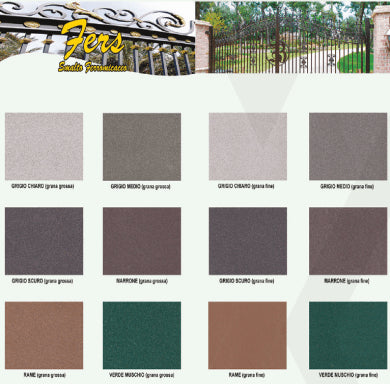 Smalto ferromicaceo Fers Cardinale 0,750 lt - grigio medio grana fine - HD casa
