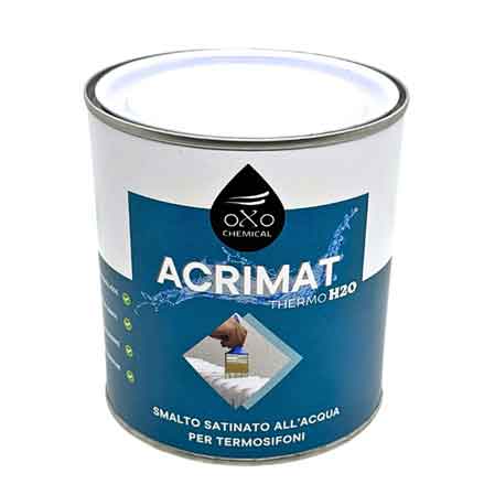 Smalto per caloriferi all'acqua 750 ml - bianco satinato - HD casa